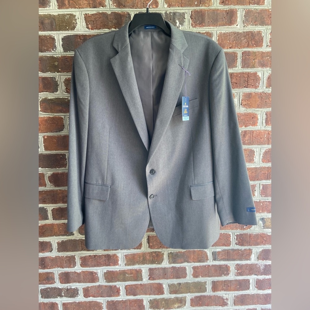 Stafford Classic Fit Gray Sport Coat Blazer